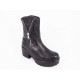 Ghete dama piele negre toc 7 cm Lorri, (ROMA GD XYZ 104 NEGRE)