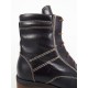 Ghete dama piele tip bocanc negre toc 4,5 cm Lollyn, (ROMA GD XYZ 105 NEGRE)