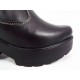 Ghete dama piele negre toc 7 cm Lorrya, (ROMA GD XYZ 105 BLANA NEGRE)