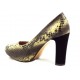 Pantofi dama  bej imitatie piele tip CROCO., (RED LIPS AB 822 CROCO-15)