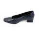 Pantofi dama negri ROMA CROC cu toc de inaltime medie, (Pantofi dama ROMA CROCO negri. -95)