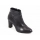 Ghete dama piele negre lac toc 7,5 cm Jenna, (ROMA GD 346-3 NEGRE)