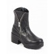 Ghete dama piele negre toc 7 cm Lorri, (ROMA GD XYZ 104 NEGRE)