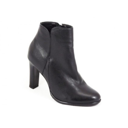 Ghete dama piele negre toc 9 cm Jenna, (ROMA GD 150-3 NEGRE)