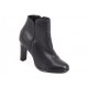 Ghete dama piele negre toc 9 cm Jenna, (ROMA GD 150-3 NEGRE)