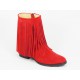 Ghete dama rosii piele intoarsa toc 3,5 cm Neky, (ROMA  GD 01 NEKY)