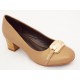 Pantofi dama camel cu toc de 5 cm, (PIAODU 86-86)