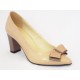 Pantofi dama Romnya bej, tip stiletto, piele naturala, toc 7 cm, (ROMA STILETTO TOC GROS-28)