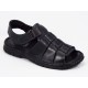Sandale barbati piele negre Tudor, (RUSAY ION N-17)